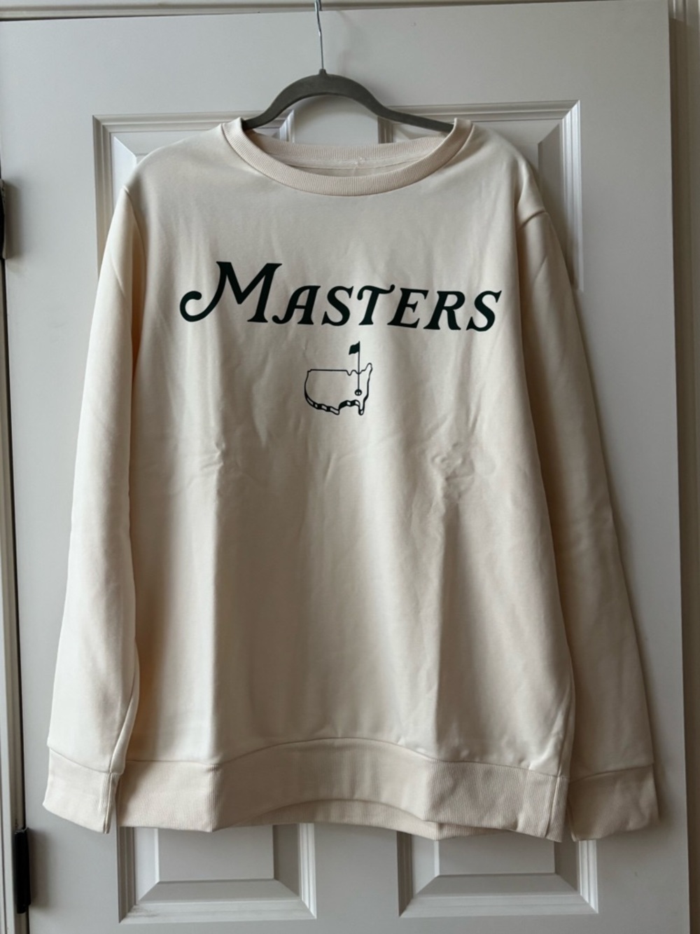 Masters Cream Crewneck Sweatshirt with Logo
